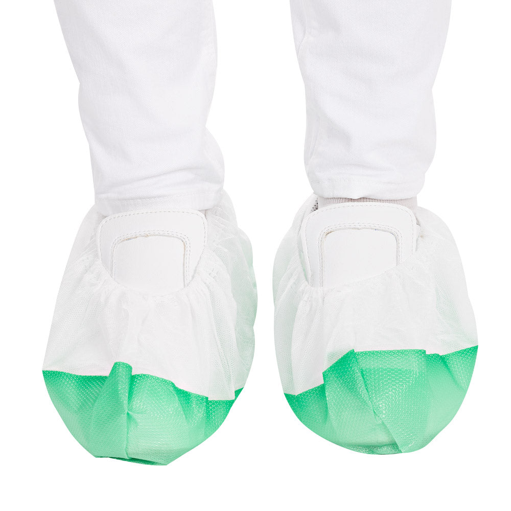 Überschuhe | PP/CPE - weiß-grün