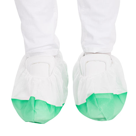 Überschuhe | PP/CPE - weiß-grün