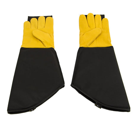 Handschuhe mit Bissplatten