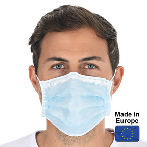 Mundschutz Typ II, 3-lagig | SMS, Made in Europe - blau
