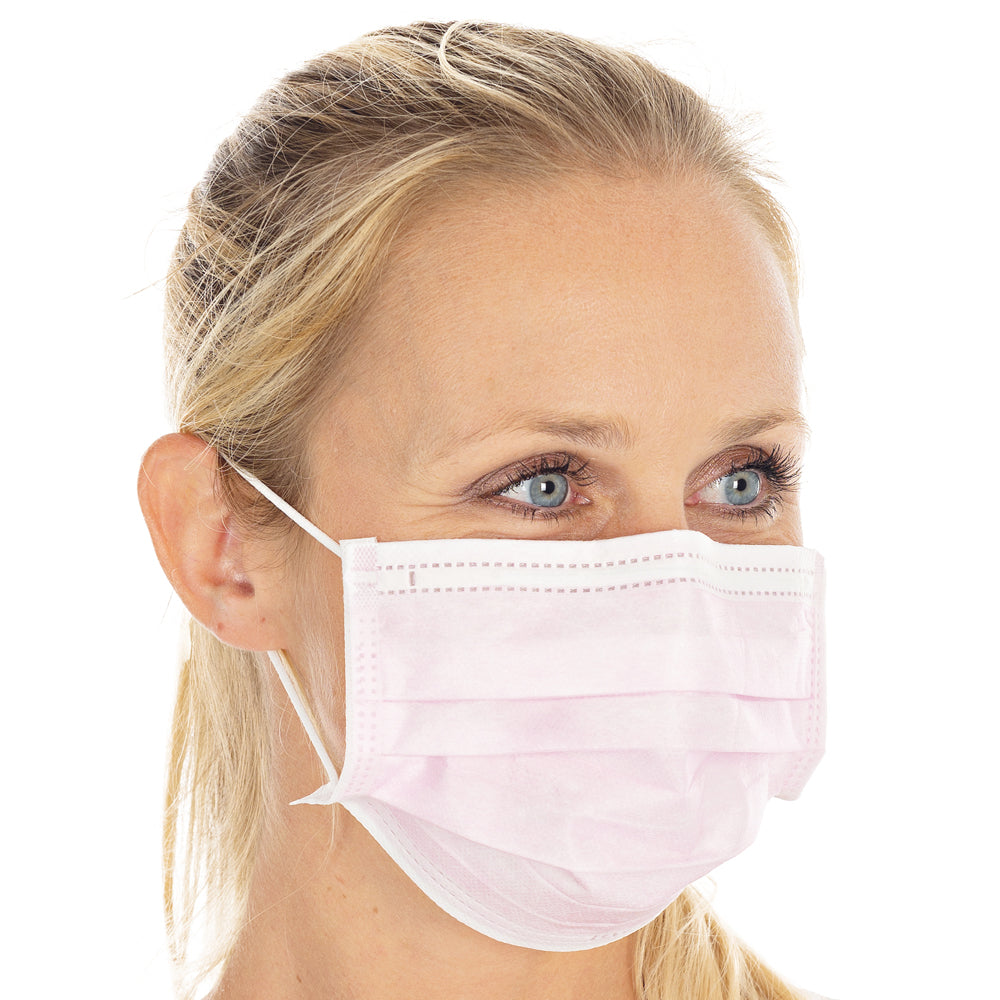 Mundschutz Typ II, 3-lagig | PP - rosa