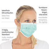 Mundschutz Typ II, 3-lagig | PP - grün
