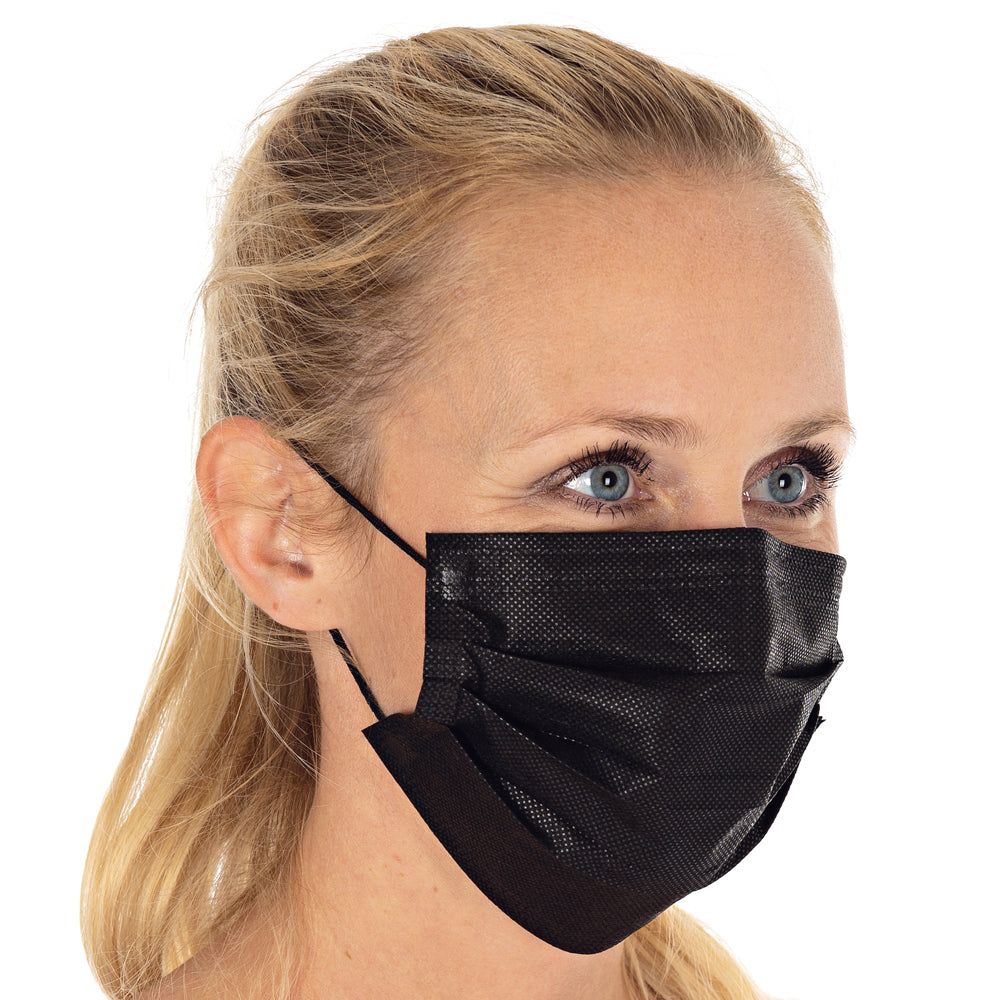 Mundschutz Typ II, 3-lagig | PP - schwarz
