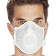 Atemschutzmasken FFP1 NR mit Ventil, vorgeformt | PP - weiß