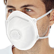 Atemschutzmasken FFP2 NR mit Ventil, vorgeformt | PP - weiß
