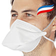 Atemschutzmasken FFP3 NR, horizontal faltbar | PP - weiß