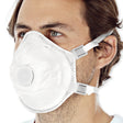 Atemschutzmasken FFP3 NR D mit Ventil, vorgeformt | PP - weiß