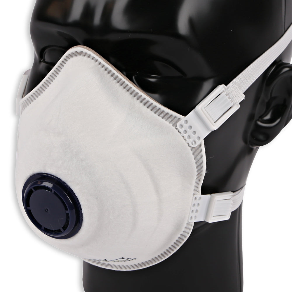 Atemschutzmasken FFP3 NR mit Ventil, vorgeformt | PP - weiß