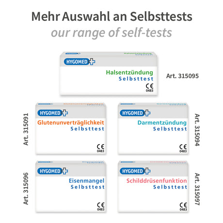 Glutenunverträglichkeit Selbsttest - weiß