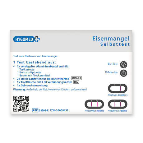 Eisenmangel Selbsttest - weiß