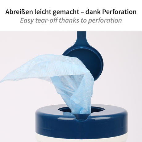 Desinfektionstücher QAV frei | PP - blau