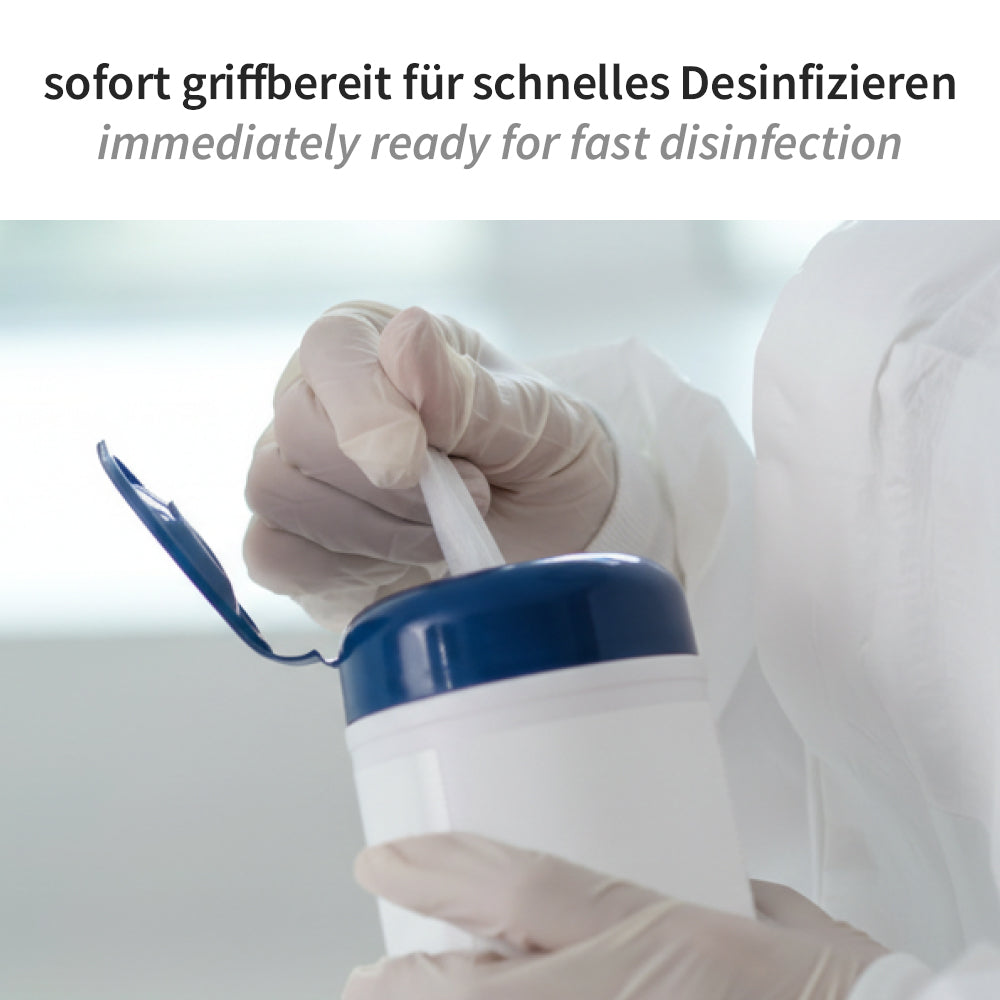 Desinfektionstücher QAV frei | PP - blau