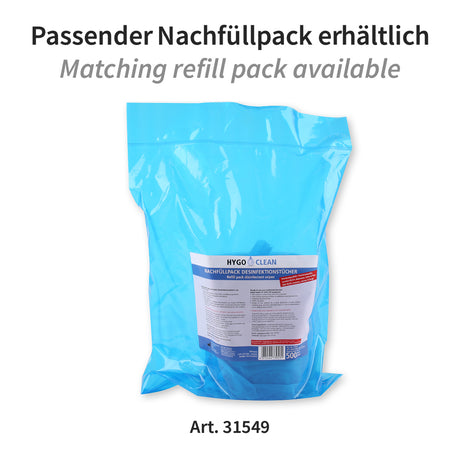 Desinfektionstücher alkoholfrei | PP - blau