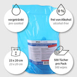 Desinfektionstücher alkoholfrei | PP - blau