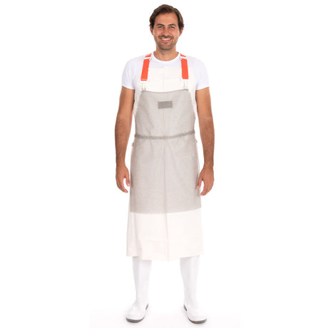 Schlachthausfreund Stahlnetz® Stechschutzschürzen - silber