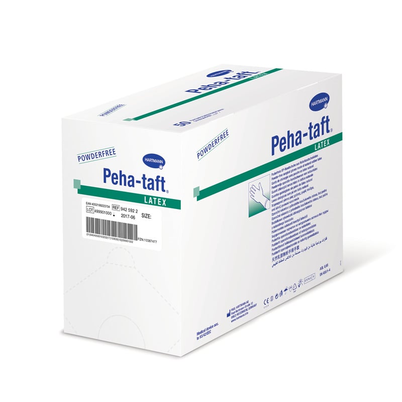 Peha-taft latex, puderfreie Latex-OP-Handschuhe