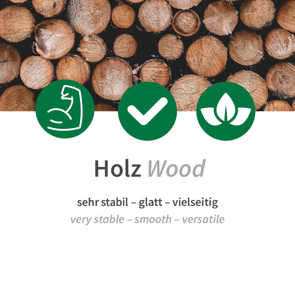 Holzmundspatel im Spender | Birkenholz - natur
