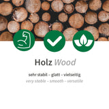Holzmundspatel im Spender | Birkenholz - natur