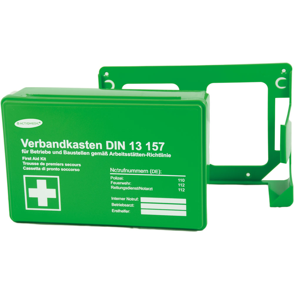 Gramm Medical ACTIOMEDIC® Betriebsverbandkasten MINI | DIN 13 157 - grün