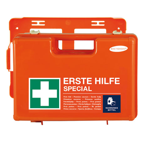 Gramm Medical ACTIOMEDIC® Verbandkoffer SPECIAL Nahrungsmittel | DIN 13157 - orange