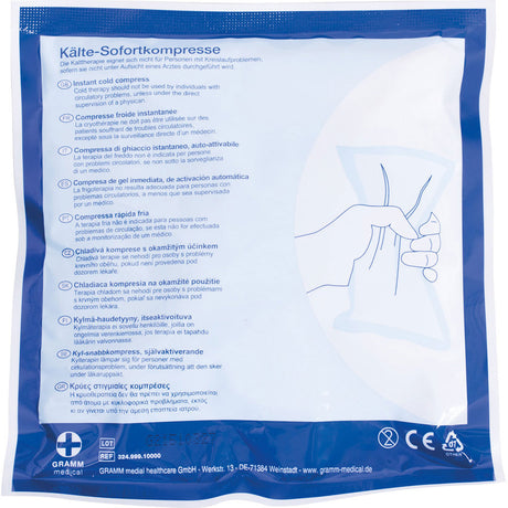 Gramm Medical ACTIOMEDIC® Kälte-Sofortkompresse, selbstaktivierbar - blau