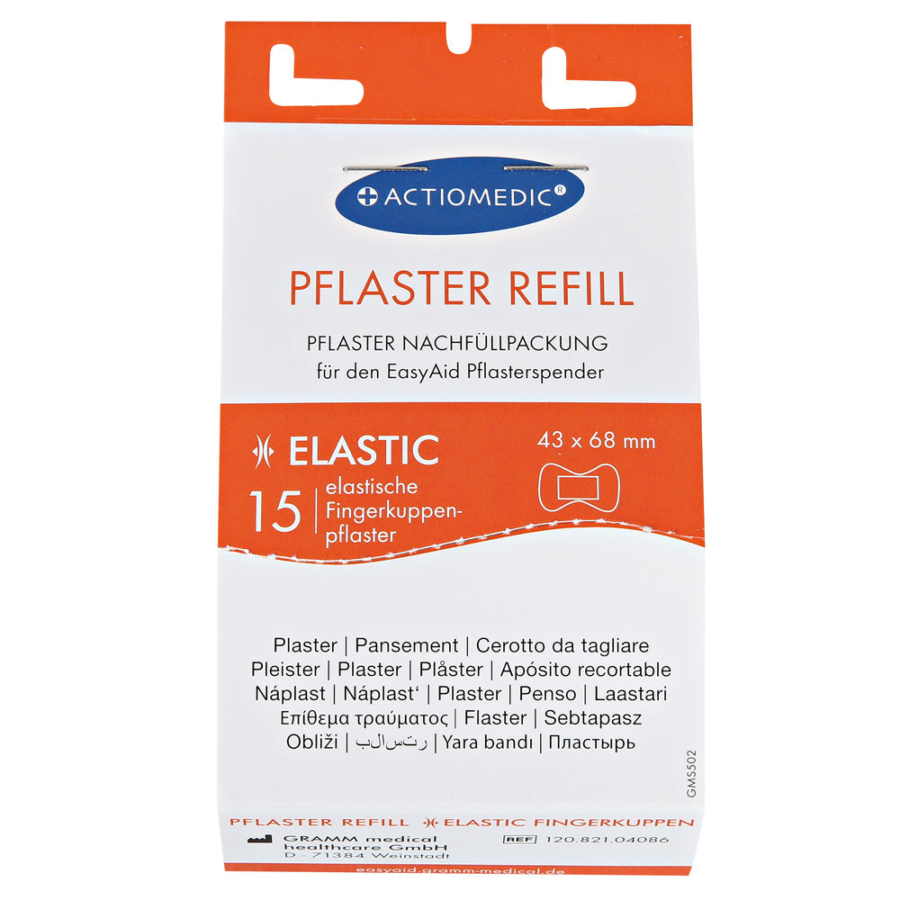 Gramm Medical ACTIOMEDIC® EasyAid Refill Fingerkuppenpflaster ELASTIC - hautfarben