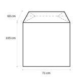 Nachttischabdeckungen, Rolle | HDPE - transparent
