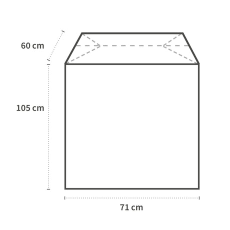 Nachttischabdeckungen, Rolle | HDPE - transparent