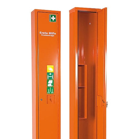 Stehschrank für Krankentrage, ohne Inhalt