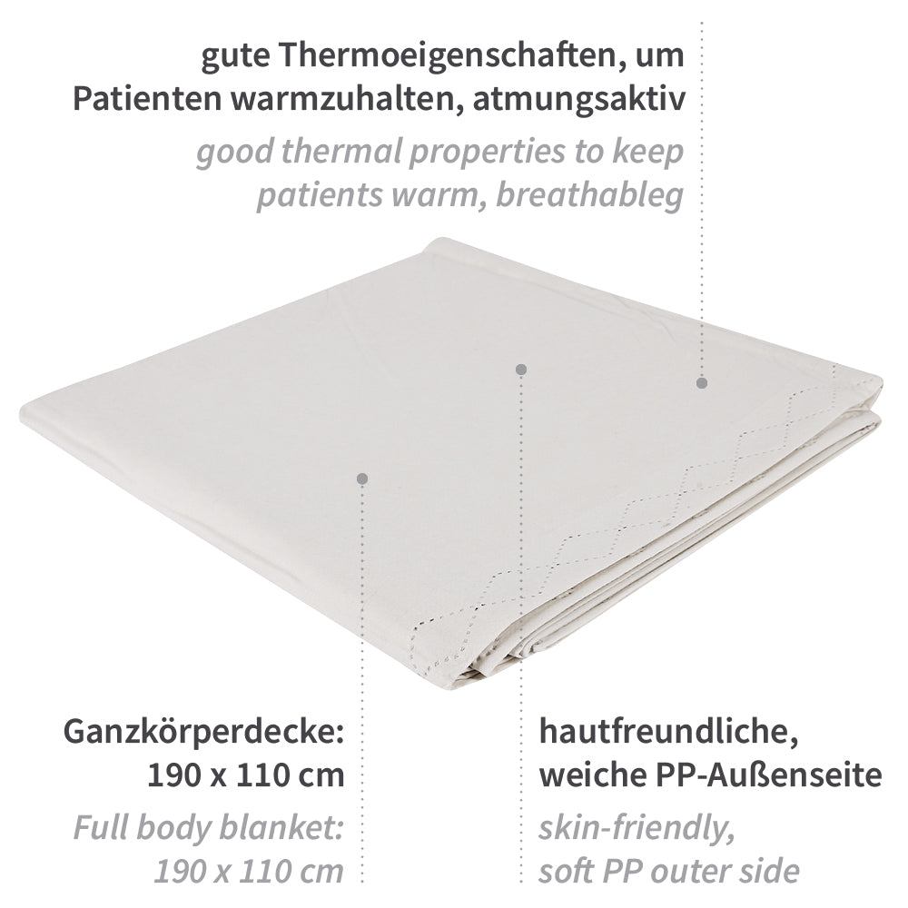 Einmaldecken | Papier, PP - weiß