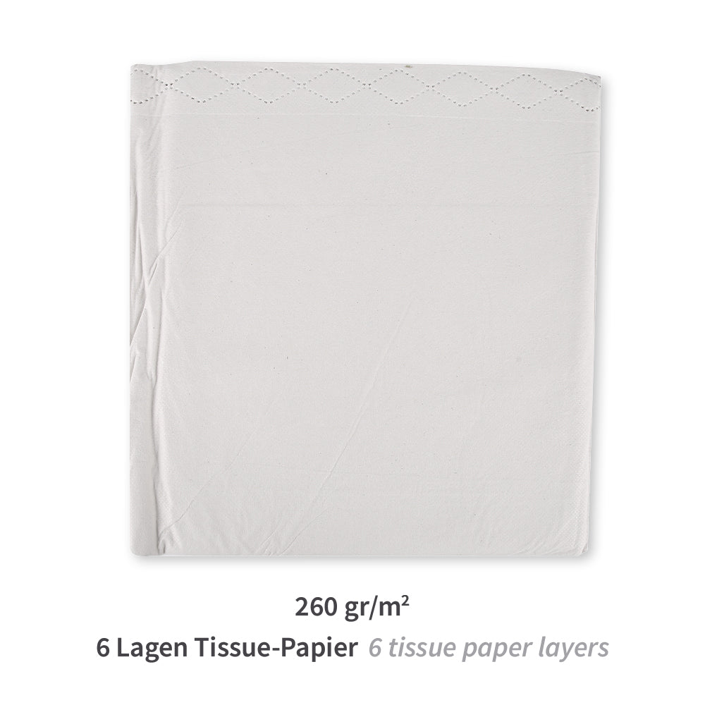 Einmaldecken | Papier, PP - weiß