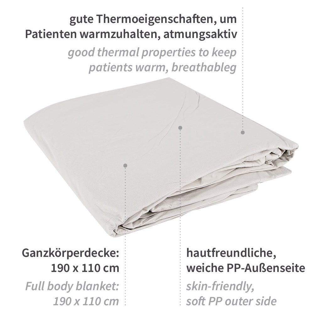 Einmaldecken | Papier, PP - weiß