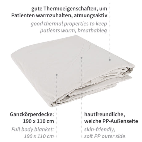 Einmaldecken | Papier, PP - weiß