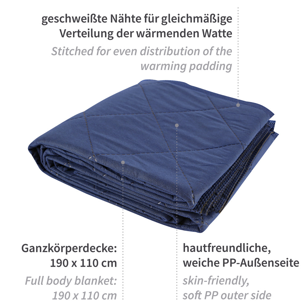 Einmaldecken | PES-Füllung, PP - blau