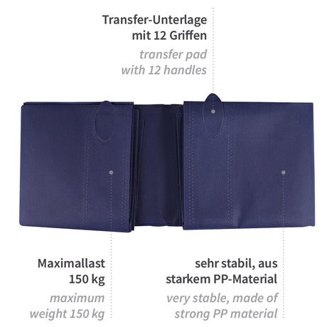 Umbettungslaken | PP - blau