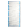 Umbettungslaken absorbierend | PP/Zellulose/PE - blau-weiß