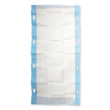 Umbettungslaken absorbierend | PP/Zellulose/PE - blau-weiß