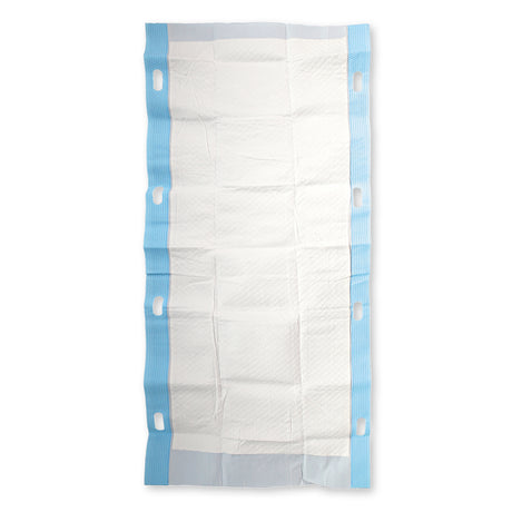 Umbettungslaken absorbierend | PP/Zellulose/PE - blau-weiß