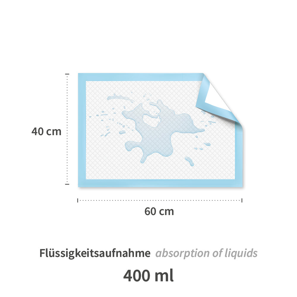 Bettunterlagen | PP/Zellulose/PE - weiß-blau