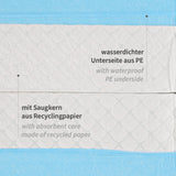 Bettunterlagen | PP/Recyclingpapier/PE - weiß-blau