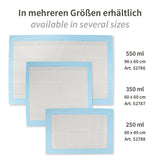 Bettunterlagen | PP/Recyclingpapier/PE - weiß-blau