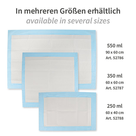 Bettunterlagen | PP/Recyclingpapier/PE - weiß-blau