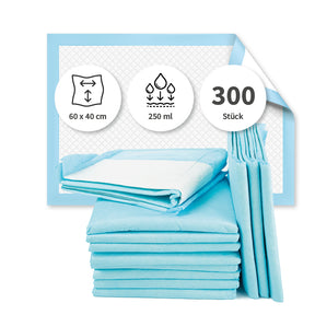 Bettunterlagen | PP/Recyclingpapier/PE - weiß-blau