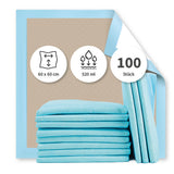 Bettunterlagen, 12-lagig | PP/Recyclingzellulose/PE - braun-blau