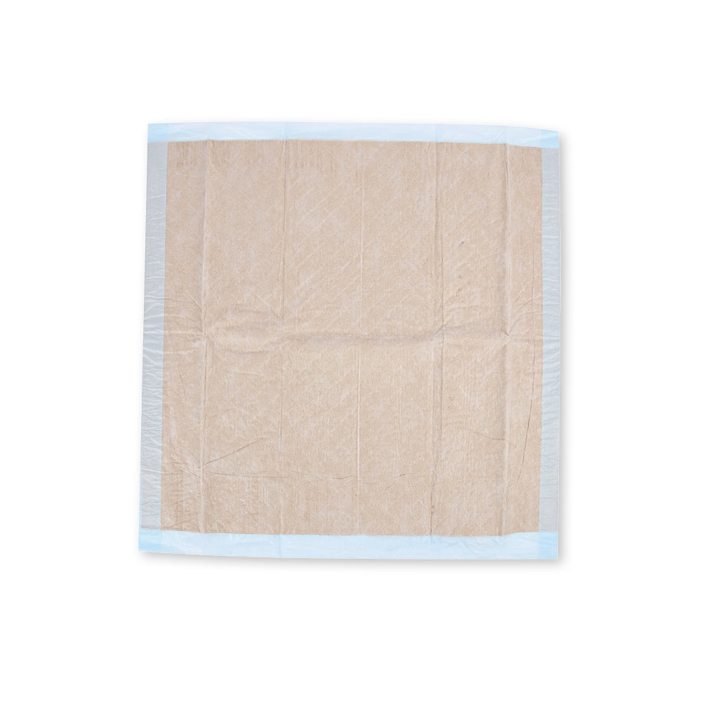 Bettunterlagen, 12-lagig | PP/Recyclingzellulose/PE - braun-blau