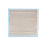 Bettunterlagen, 8-lagig | PP/Recyclingzellulose/PE - braun-blau