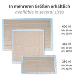 Bettunterlagen, 6-lagig | PP/Recyclingzellstoff/PE - braun-blau