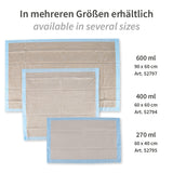 Bettunterlagen, 8-lagig | PP/Recyclingzellulose/PE - braun-blau