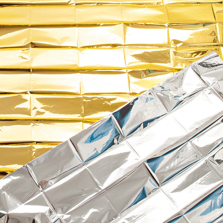 Rettungsdecke - gold-silber