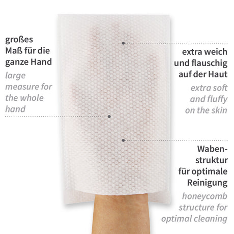 Waschhandschuhe Soft | Spunlace - weiß